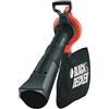BLACK+DECKER GW3030-QS Type 2 Soffiatore/Aspiratore/Trituratore a Filo 3000 W v.2018, Velocità di Soffiaggio Variabile 230-418 Km/h, Nero/Arancione