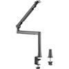 LogiLink AA0172 - Braccio microfono professionale con una lunghezza del braccio di 719 mm, 2 kg max, materiale: alluminio