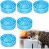 Aicharynic Filtri fontana per gatti, 6 filtri per fontana per gatti, filtro per fontana con 2 litri, in acciaio inox, rotondi, fontana per animali domestici, accessori per animali domestici, fontana automatica