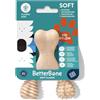 BetterBone - Giocattolo per cani da masticare Mini Soft Classic - Veggie Ossa da masticare per cani senza nylon e OGM a base di cellulosa - Giocattolo da masticare morbido sapore neutro - Senza