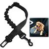 Cutiolly Cintura Sicurezza Cani,Cintura Sicurezza Cani Auto,Cintura di Sicurezza Auto Regolabile per Cani,Guinzaglio per Cani Auto,Guinzaglio Regolabile in Nylon Cani Auto,per Cani e Gatti,Nero