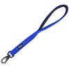 Hyhug Guinzaglio corto in nylon resistente di 45,7 cm di lunghezza con comoda maniglia imbottita e robusta clip per cani di taglia media per cani e ragazze. Allenamento a piedi Uso quotidiano. (Colore blu)