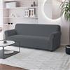 Italian Bed Linen Copridivano FASHIONABLE Estensibile da 170 a 230 cm - Salvadivano Elasticizzato in Poliestere, Cotone ed Elastan, Protezione Divano 3 Posti - GRIGIO SCURO