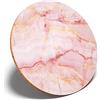 Destination Vinyl Coasters 1 x finto marmo rosa effetto agata - sottobicchiere rotondo cucina studente bambini regalo #2726