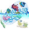 LLRY Tappetino da bagno e doccia antiscivolo per neonati, adatto a vasche da bagno di qualsiasi dimensione. Ocean World