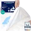 ZenPur Coprimaterasso, prodotto nell'UE, certificato Oeko-TEX Standard 100, in cotone, impermeabile e durevole, protezione e comfort in uno (120 x 200 cm, Bianco)