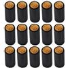 STOBOK Capsule termoretraibili per bottiglie di vino, 100 pezzi, colore nero, usa e getta, tappo termoretraibile per vino, decorazione per bottiglie di vino
