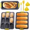 DHINCHANSAIB Stampo in Silicone per Panini - Antiaderente e Resistente al Calore - Pane Fatto in Casa, Baguette, Pane Integrale - Lavabile in Lavastoviglie e Adatto al Microonde