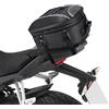 KEMIMOTO Borsa Sella Moto, 22-34L Borsa Posteriore Moto Estensibile con Copertura Antipioggia, Borse Porta-Casco Impermeabile con 6 Cinghie Per Motociclo