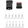 EMSea 5 Set 4 Pin Moto Auto Maschio Femmina Connettore Spina Kit 4 Fili Maschio Femmina Connettore Manubrio Cablaggio MX19004S51 MX19004P51 Compatibile Con H-arley Davidson