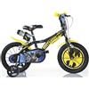 Tecnobike Shop Bici per Bambino Bicicletta Dino Bikes Batman - Taglia 14
