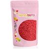 Honeyberry Zuccherini Decorativi per Dolci Naturali e Commestibili, 200g - Codette di Zucchero Colorate Perfette per Decorare Torte, Biscotti e Dessert - Prodotto nell'UE - (Bastoncini di Zucchero Rossi)