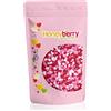 Honeyberry Zuccherini Decorativi per Dolci Naturali e Commestibili 200g - Codette di Zucchero Colorate Perfette per Decorare Torte, Biscotti e Dessert - Prodotto nell'UE - (Cuori d'Amore)