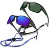 SINSPORT eyewear 2 Pacco Occhiali da Sole Sportivi Polarizzati per Uomo Donna, Occhiali Unisex per Bici In Ciclismo, Pesca, Corsa, Protezione UV