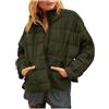 Fulidngzg Giacca Donna Taglie Forti Elegante Caldo Piumino Trekking Corto Maglione Zip Resistente Trapuntata Jacket Autunno Invernale Outdoor Giubbino Ripiegabile