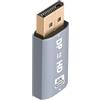 AXFEE Adattatore DisplayPort a HDMI 4K, Risoluzione 4K@30hz DP Maschio a HDMI Femmina Convertitore, HDMI Adattatore Displayport, per HDTV, Monitor, Proiettori, Portatili, Desktop