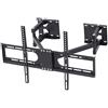 Medla UNHO Staffa TV a muro, Angolare Braccio TV per 32-65 Pollici LED LG Supporto TV da parete inclinabile e girevole VESA Max 600x400mm carico 45 kg