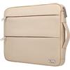 Voova Custodia PC Portatile 15 6 15.6 16 Pollici Compatibile con Macbook Pro 16 Borsa Porta PC Laptop Donna Uomo Impermeabile Albicocca Beige