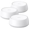 TP-Link WiFi 7 Deco BE25 Mesh WiFi, BE3600Mbps Dual-Band, Router, AP, 2 Porte Ethernet di 2,5 Gbps, 4 Antenne Interne, MLO, AI-Roaming, HomeShield, Funziona con Qualsiasi ISP, Modem e Alexa, 3pz