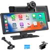 Avylet 4K Carplay Android Auto Wireless, 9.26 schermo per auto, Telecamera di Retromarcia 1080P, GPS, Ricevitori Audio per Auto, Mirror Link, Controllo Vocale, FM/Bluetooth, Con Scheda 64GB
