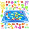 LUFEIS Giocattolo Pesca Magnetico, 49Pcs Gioco Pesca Pesci Calamita, Pesca Pesciolini Gioco Magnetico, Gioco Pesca Bambini, Gioco Pesca, Vasca Da Bagno Giocattoli Educativi per Ragazzo e Ragazza