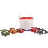 Disney Store Set di Giochi Ufficiale di Disney Pixar Cars per il Bagnetto, 5 Pezzi, con Saetta McQueen, Cricchetto, Red, Sceriffo e Sergente, Plastica, per Bimbi dai 6 Mesi in Su