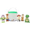Disney Store Official Disney Store Official Set da gioco bagno Toy Story, 5 pz., con Buzz Lightyear, Rex e altri, secchiello con coperchio forato, set per vasca o piscina gonfiabile, dai 6 mesi in su
