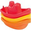 BABY-NOVA babynova Battelli da Bagno - Giocattoli educativi per neonati e bambini - da 3+ mesi - Set da 3 pcs - Sviluppo delle capacità motorie - Giocattolo da bagno - Senza BPA - Rosso, Giallo, Arancione