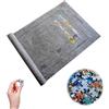 Mikiuly Tappeto Puzzle,Tappetino Puzzle Feltro,Tappeto Puzzle Bambini Adulti,Fino a 1500 Pezzi,Portatile Puzzle Roll Mat,Puzzle Roller,Tappetino per puzzle in Feltro,Adatto per Conservare i Puzzle (Grigio)