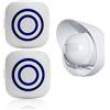 SiegenPro Sensore Di Movimento Wireless, Allarme campanello wireless Kit di Allarme con Sensori di Movimento Infrarossi per Casa, Ufficio, appartments