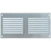 Steinberg14 Griglia di Ventilazione Rettangolare 200x100 mm - Griglie di Aerazione in Metallo Zincato - Serranda di Scarico dell'aria con Zanzariera - Copri Bocchetta Interna a Parete e a Soffitto