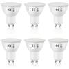 Kowanie Lampadine LED GU10 bianco freddo 6W lampadina equivalenti 60W Lampadine a incandescenza 5000K lampada angolo del fascio 110° non dimmerabile riflettore lampadina faretto LED GU10 6 Pezzi