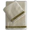 Cieffepi Home Collections LAME' - Set Spugna Natalizio 2 Asciugamani (Viso + Ospite) (Panna)