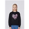 Tezenis Felpa Manica Lunga Con Stampa Bimba Bambina Nero