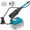 Shulltji Stazione per saldatore a batteria Makita 18-21 V BL, temperatura regolabile 300-510 ℃, saldatore portatile con 5 punte per saldatura e filo per riparazioni fai da te (batterie non incluse)