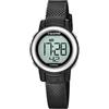 Calypso Orologio Digitale Donna in Caucciù Nero - Vetro ad Alta Resistenza - Resistente all'Acqua 10 ATM - Data, Calendario, Cronografo, Doppio Orario, Luce, Allarme, 12/24 h K5736/3