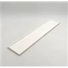 ABEL DESIGN, Vassoio per Pasticceria 50 x 10 x 1 cm, Espositore per Dolci e Finger Food, Vassoio Dolci, Poliuretano, Colore Bianco, Made in Italy