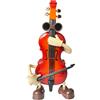 Fayemint Violino Carillion Musicale, Creativo Carillon Musicale, Violino Carillon Musicale Rosso, per Decorare L'Ufficio, Compleanno, Regalo di Vacanza