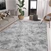 Tinyboy-hbq Tappeti Salotto Shaggy Tappeto a Pelo Lungo Tappeto Peloso Soggiorno Salotto Moderno Cameretta Tappeti Pelosi Camera da Letto Morbido Tappetino Antiscivolo Morbido e Soffice (Grigio bianco, 200*250cm)