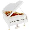 JJQHYC Carillon Bianco Pianoforte Carillon Decorazione Mini Pianoforte Carillion Musicale Regalo Carillion per Natale, Compleanno