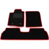 Generico Tappetini compatibili con Toyota Corolla Verso - 5 posti 2004-2009, bordo rosso, kit tappetini auto personalizzati, set tappeti in velluto, tappeto auto