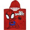 Marvel Spidey - Asciugamano da bagno con cappuccio, motivo: Spidey, taglia unica