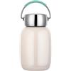 shilanmei Mini borraccia termica da 250 ml, isolamento sottovuoto, a tenuta stagna, in acciaio inox, per succhi di frutta, latte, tè, acqua calda e fredda, caffè (rosa chiaro)