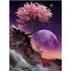 DCIDBEI kit Diamond Painting Albero 40x50 cm Puzzle 5D Decorazione per la Foresta Magica Mosaico Fai Da Te Adulti Diamond Painting Fiori di Ciliegio Puzzle con Perline Quadro su Tela Albero della Vita