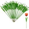 SUPERFINDINGS 30 pz Filo Floreale con Foglie Plastica Artificiale Tulipano Filo Stelo Fiore Verde fai-da-te Che Fa Stelo Rosa Steli Floreali Filo per la Composizione Floreale del Bouquet di Nozze