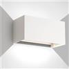 wisdom line 25W Applique da Parete Interno/Esterno 6500K Bianco Freddo Applique Esterno Angolo del Fascio Regolabile Moderno Lampade da Parete IP65 Impermeabile Bianco