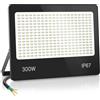 HAPYLUMI Faretto LED da Esterno 300W 30000LM, 6500K Bianco Freddo Faretti Esterno, IP67 Impermeabile Faro LED per Giardino Terrazza Patio Garage