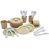 Dantoy Bio-Toy Pretend Play Dinner Set 22 Pieces, Eco-Conscious Toys Made from Sugarcane