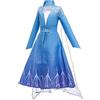 Tante Tina Costume da bambina Regina di ghiaccio - Costume da principessa della neve per bambini con velo - blu veil - taglia 110 (104-110)