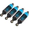 Yosoo Health Gear Ammortizzatore RC, 4 Pezzi Ammortizzatori Auto RC Set Ammortizzatore Olio RC Set Ammortizzatore Regolabile in Lega di Alluminio per TT‑01 TT‑02 TA05 TL‑01 TA03 MF‑01X (Blu)
